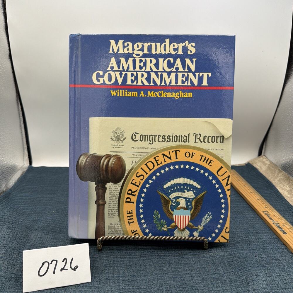 Macgruders American Government Hardcover McClenaghan William College Textbook